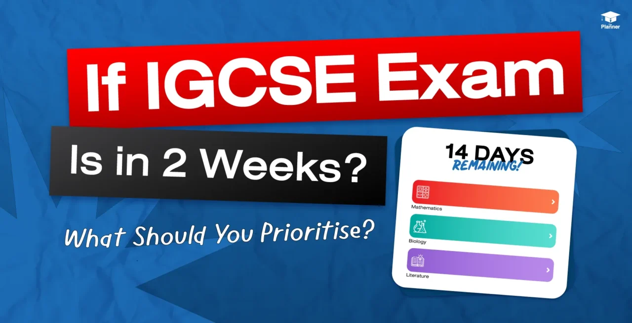 IGCSE Exam in 2 Weeks? What Should You Prioritise?